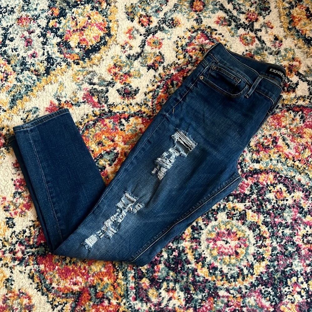 Express Mid-rise Legging Skinny Jeans Size 12 EUC